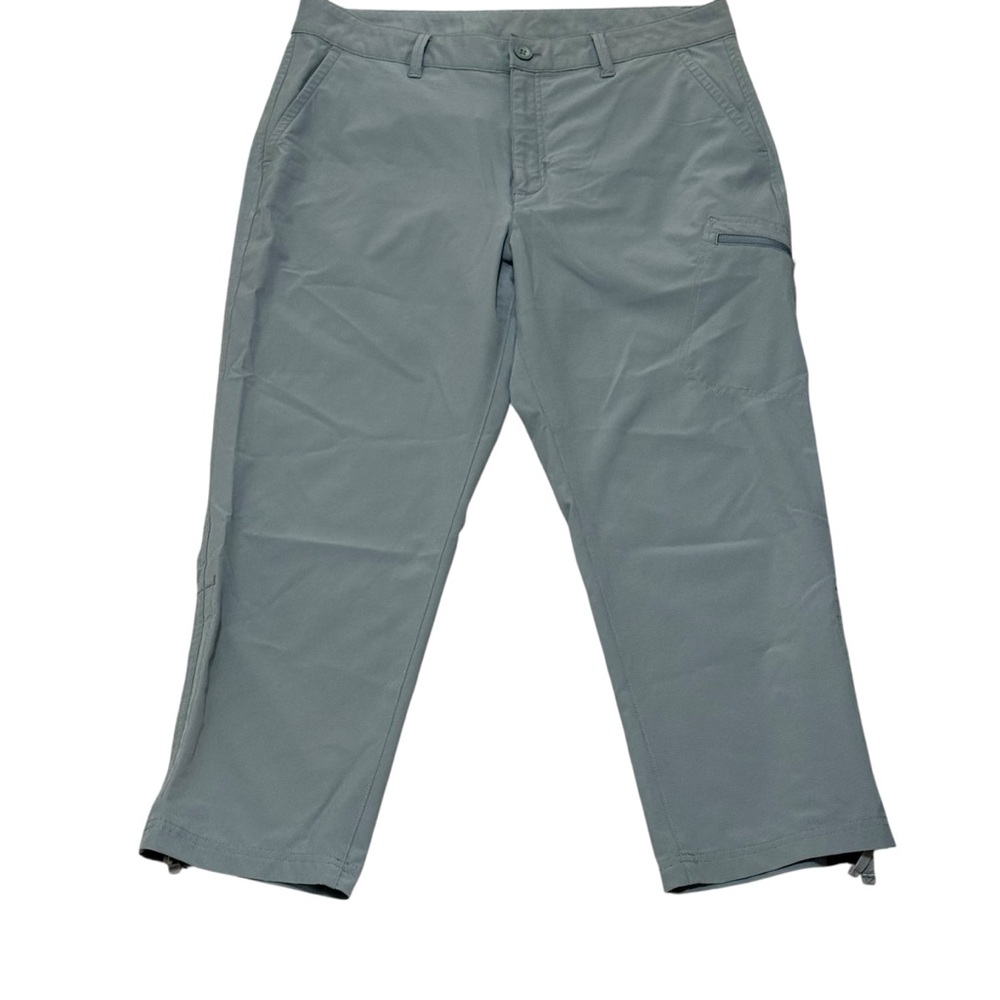 Eddie Bauer women’s hiking pants gray size 10 outdoor trail roll tab cargo